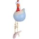 thumbnail image 1 of Decoración de gallina para jardín, decoración de jardín, decoración de pollo, resistente a la intemperie, estatua de granja, balcón, sala de estar TUNC Sencillez, 1 of 5