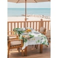 thumbnail image 2 of 54x80 Inch Outdoor Tablecloth with Umbrella Hole Zipper Rectangle St. Patrick's Day Rectangular Tablecloths Outside Waterproof Green Truck Clovers Gold Patio Table Cloth Cover for Picnic Party, 2 of 8