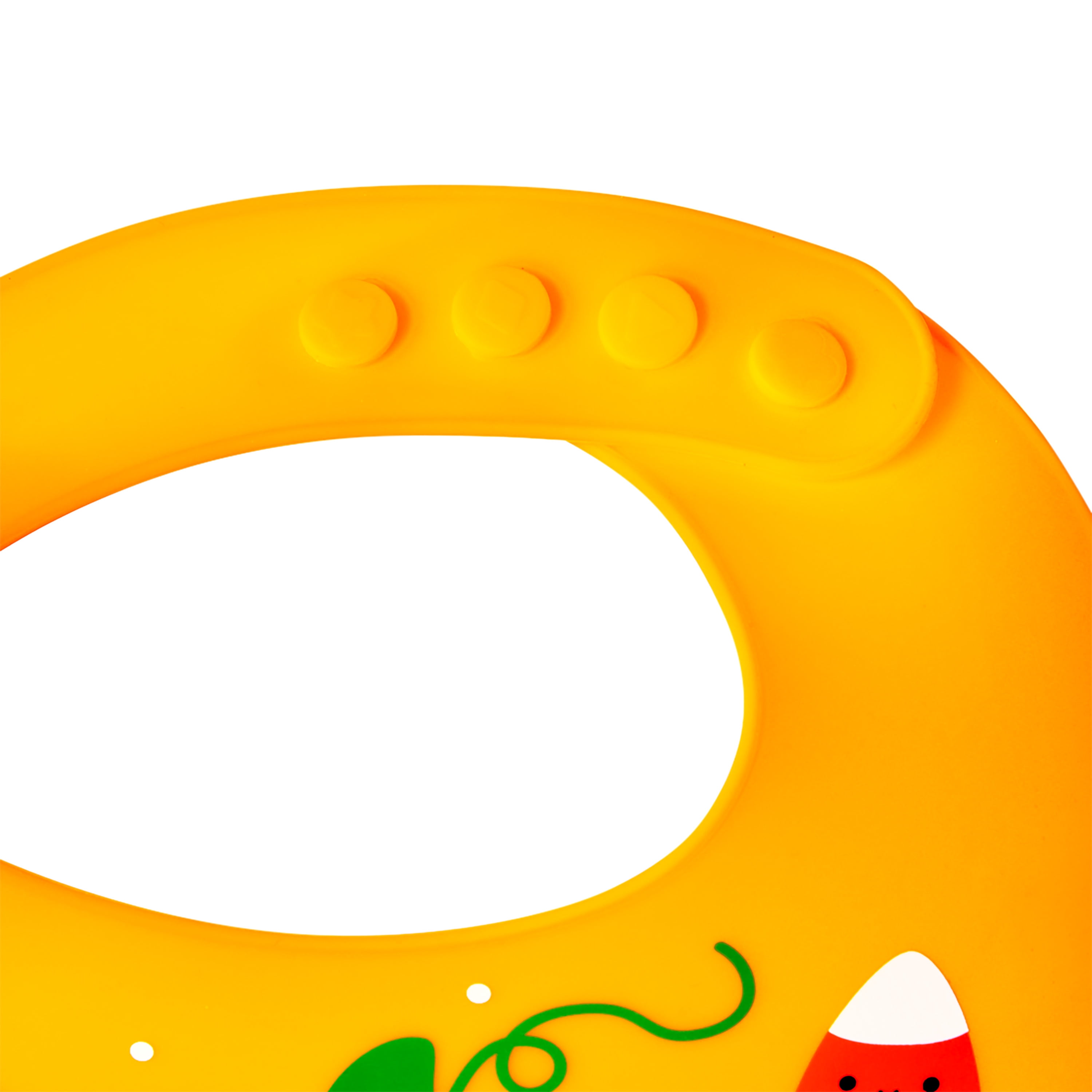 Parent's Choice Halloween Unisex Pumpkin Silicone Bib for Aged  0 Month+ Babies