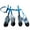 Bule, variant on ibiyuan Winter Dog Suspender Boots, Dog Paw Protectors, Waterproof Doggy Booties for Winter, Anti- Reflective Dogs Shoes Snow Boots for Outdoor Walking,XS