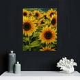 thumbnail image 4 of FCXZI Sunflowers Wall Decor Canvas Art for Home Living Room Office 16x20in, 4 of 5