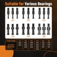 thumbnail image 3 of maXpeedingrods 21 in1 Bearing Puller Kit, Bearing Removal Tool, Bearing Separator Set, Bearing Disassembly Gear Puller w/ 3-jaw Hooks and 6 Sizes Red Steel Inner Hole Extractor, 3 of 10