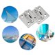 thumbnail image 2 of 4pcs M6 304 Stainless Steel Oblong Pad Eye Plate,marine Hardware Staple Hook Loop, 2 of 5