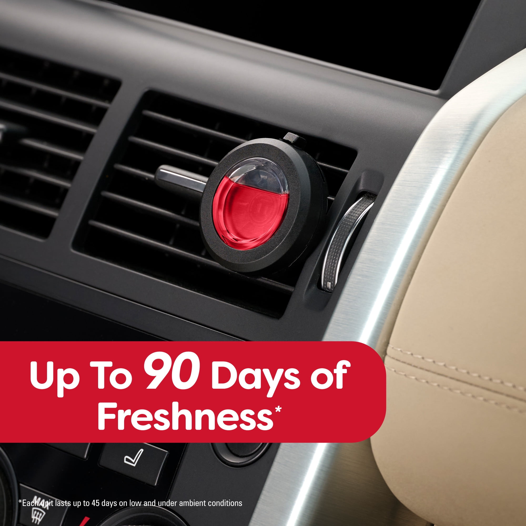 Refresh Your Car Mini Diffuser Car Air Fresheners, Very Cherry Scent, 2 Pack