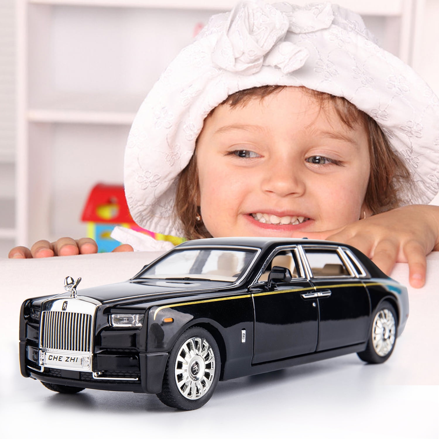  BDTCTK 1/24 Rolls-Royce Phantom Model Car,Zinc Alloy