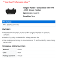 thumbnail image 2 of Tailgate Handle - Compatible with 1998 - 2000 Nissan Frontier 1999, 2 of 2