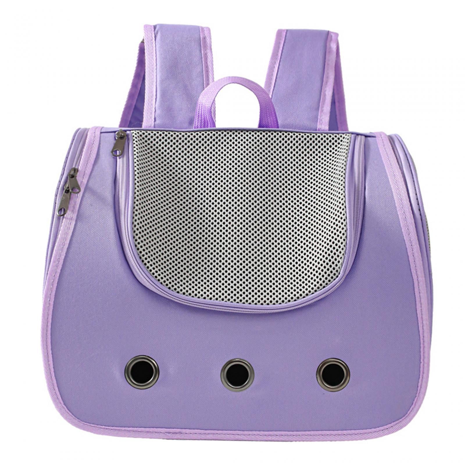TOOYFUL Cat Backpack Carrier Cat Dog Backpack Bag Animal Carrier Backpacks, Pet Travel Backpack Dog Cat Carrier for Travel, Hiking Violet