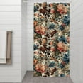 thumbnail image 2 of Pioneer Flower Floral Print Pattern Shower Curtain 36"x72" ,Bathroom Decorative Shower Curtains Set with 12 Hooks,Modern Waterproof Washable Shower Curtain, 2 of 6