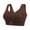 Brown, variant on Miorin Under $7 Leopard Print Wireless Bras for Women, V‑Neck No‑Underwire Comfort Bra with Wide Vest‑Style Straps, Back Closure Full‑Coverage Breathable Supportive Plus‑Size Full‑Figure Brassiere