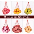 thumbnail image 2 of Tutuviw Melon Hammock Watermelon Nets,100Pcs14in Heavy Duty Watermelon Net,Honeydew Nets with Drawstring,Reusable Hanging Watermelon Mesh Bags for Trellis Vertical Garden Growing (16-22lbs), 2 of 5