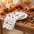 thumbnail image 3 of Sm:)e Maple Leaves Pumpkin Fall Cloth Napkins Set of 6 Reusable Dinner Napkins, Washable Table Napkin for Wedding/Holiday Party/Baby Shower 18"x18", 3 of 6