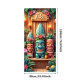 thumbnail image 2 of Decorative Design Tiki Party Backdrop Polynesian Theme Banner Colorful Mask Decoration for Luau Celebration Outdoor Beach, 2 of 7