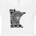 thumbnail image 4 of Inktastic Minnesota Silhouette Mandala Girls Baby Dress, 4 of 5