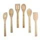 thumbnail image 1 of Bamboo Wooden Spoon Set, 6 Piece Wooden Spatulas and Spoons Essential for Apartments, Non-Stick Cooking Utensil Set, Great Housewarming Gift for Every, 1 of 3
