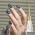 thumbnail image 1 of Esmalte de uñas blanco de cerámica con efecto ojo de gato, pegamento para esmalte de uñas, esmalte de uñas blanco de porcelana brillante, 10 ml por uña., 1 of 2