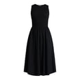 thumbnail image 4 of Time And Tru Women's Smocked Woven Midi Dress, Sizes XS-3XL, 4 of 4