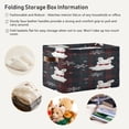 thumbnail image 6 of Black Red Plaids White Rabbits Christmas Square Storage Bins with Handles Collapsible Containing Box 1 Pack, 6 of 9