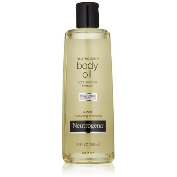 Neutrogena Body Oil Light Sesame Formula, Fragrance Free 8.5 oz (Pack