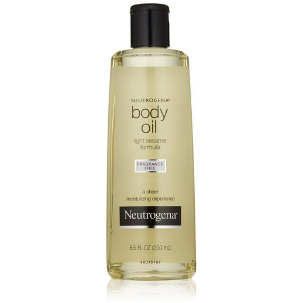 Neutrogena Body Oil Light Sesame Formula, Fragrance Free 8.5 oz (Pack ...