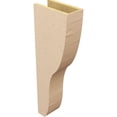 thumbnail image 5 of 6"W x 12"D x 36"H Thin Greensboro Rough Cedar Woodgrain TimberThane Corbel, Primed Tan, 5 of 6