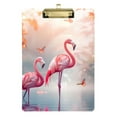 thumbnail image 6 of ALAZA Plastic Clipboard A4 Letter Size Decorative Clipboards for Students Women Men 9" x 12.5" Cartoon Flamingos Tropical Trees, 6 of 6