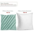 thumbnail image 3 of Nestl Velvet Throw Pillow Covers Solid Square Soft Decorative Pillow Cover for Sofa, 26" x 26", Mint, Pack of 4, 3 of 8