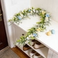 thumbnail image 6 of 68.8in Easter Vines Garland, Spring Leaves and Flowers Rattan Decoration, Indoor Outdoor Hanging Swag,for Mantle Fireplace Home Table Party Decoration, 6 of 7