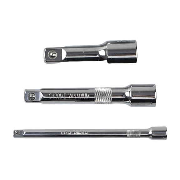 3Pcs Universals 3/8" or Drive Socket Ratcheting Wrench Extension Rod 3 Length for Mechanics Hobbyists Enhances Grip