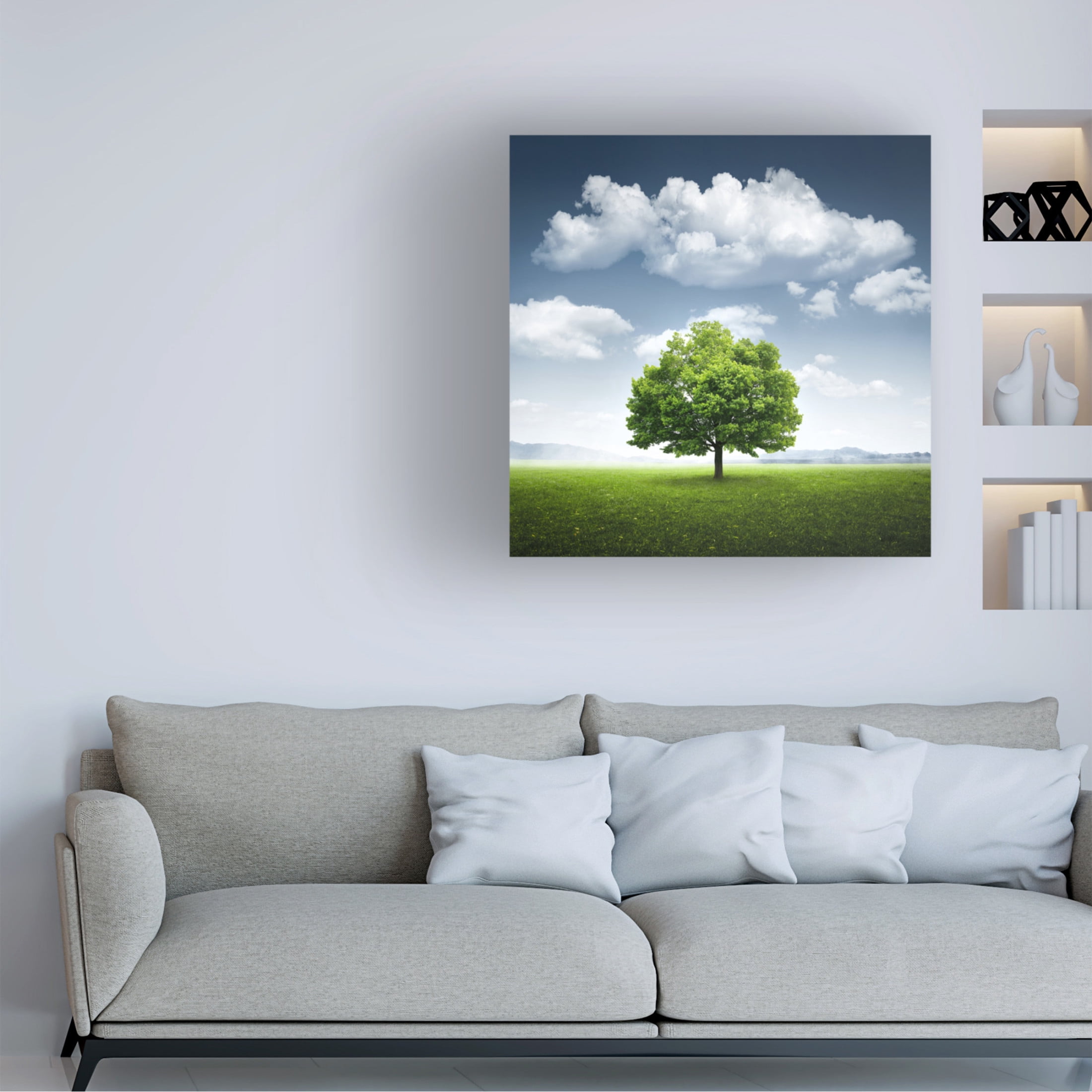 Trademark Fine Art Bess Hamiti Lone Tree Canvas Wall Art