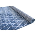 thumbnail image 6 of Handcraft Rugs-Moroccan Trellis/Diamond Pattern Area Rug- Blue/White, 6 of 9