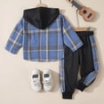 thumbnail image 6 of Zshosam Baby Boys Outfits Boys Sweatsuits Two Pieces Pants Set Printed Hoodies Sweatshirt and Sweatpants Set Outfit Sets for Boy Size 6T 7T,(Blue 6-7 Years), 6 of 6