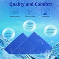 thumbnail image 4 of Paquete de 4 toallas refrescantes (101,6 x 30,5 cm), ideales para deportes de hielo, para el cuello, suaves, transpirables y de microfibra para gimnasio, entrenamiento, fitness y yoga. Azul cielo,, 4 of 6