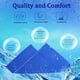 thumbnail image 4 of Paquete de 4 toallas refrescantes (101,6 x 30,5 cm), ideales para deportes de hielo, para el cuello, suaves, transpirables y de microfibra para gimnasio, entrenamiento, fitness y yoga. Azul cielo,, 4 of 6