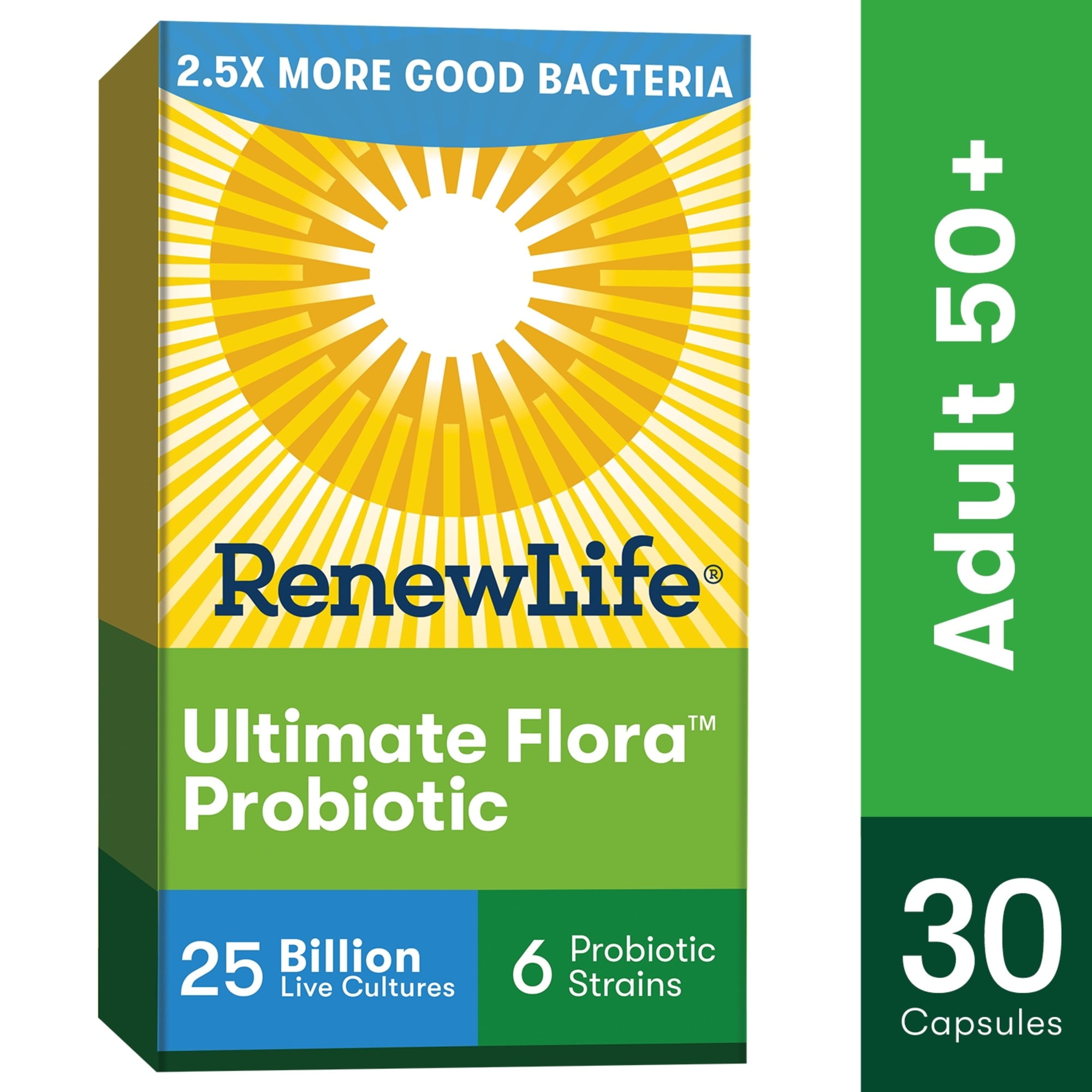 Renew Life Probiotic, Ultimate Flora Adult 50+, 25 Billion