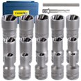 thumbnail image 1 of Thinkpro Bolt Extractor Set,17 Piece Wheel Lock Removal Kit,Lug Nut Extractor Set 1/2 Inch Drive,Lug Nut Remover for Removing Damaged, Frozen, Rusted, Rounded-Off Bolts,, 1 of 6