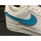 thumbnail image 3 of Ni&ke Air Force 1 Low (Blue Turquoise Custom Painted Swoosh) Men’s Size 11, 3 of 6