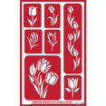 thumbnail image 1 of Plantilla reutilizable para grabado en vidrio Armour Etch con tulipanes, 1 of 1
