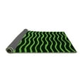 thumbnail image 2 of Ahgly Company Indoor Rectangle Abstract Green Modern Area Rugs, 2' x 4', 2 of 4