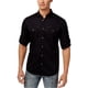 thumbnail image 1 of INC Mens Harrison Button Up Camisa, Negro, Grande, 1 of 1