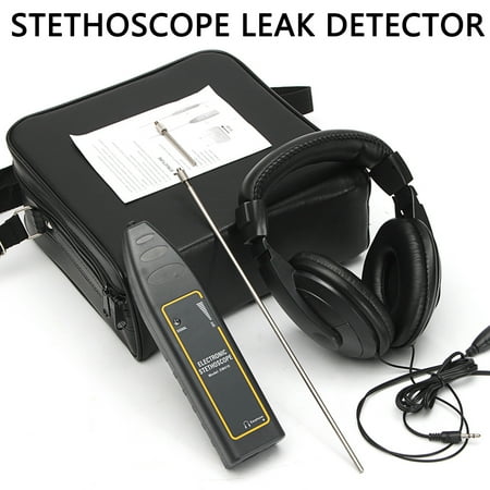 Water Leak Sensor - Leak Detector Water Pipe Electronic Stethoscope Earphone Detection Equipment Kit 9V -10?~55?