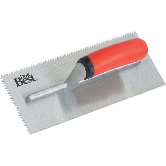 Do it Best Tools V-Notch Trowel - Ergonomic Handle - 3/16 In.