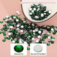 thumbnail image 5 of Uxcell 1600Pcs SS16 Round Flatback Crystal 3.8-4.0-mm Glass Rhinestones Dark Green, 5 of 7