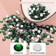 thumbnail image 5 of Uxcell 1600Pcs SS16 Redondo Flatback Cristal 3.8-4.0-mm Piedras de strass Verde oscuro, 5 of 7