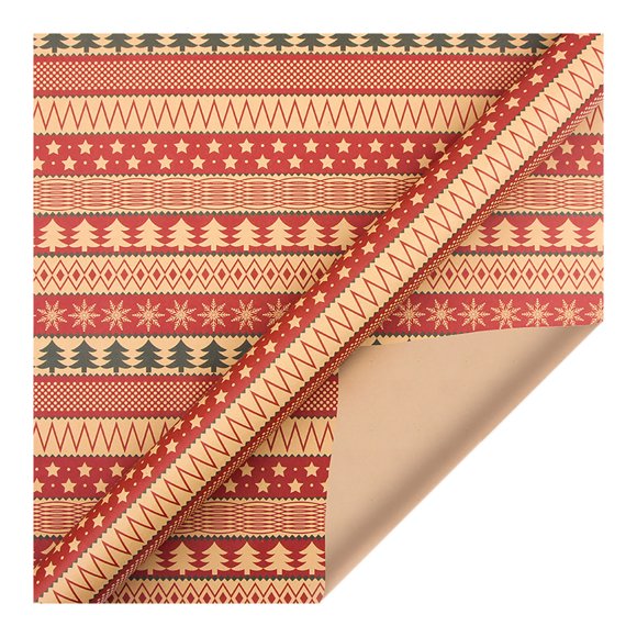 Outdoor Christmas DecorationsGift Wrapping Paper1PCs ( 70cmX50cm, 4.11 Square Feet)Single-sided Christmas Wrapping Paper, Classic Santa Claus And Other PatternsPackaging case