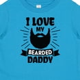 thumbnail image 4 of Inktastic I Love My Bearded Daddy with Beard Silhouette Boys or Girls Baby T-Shirt, 4 of 5