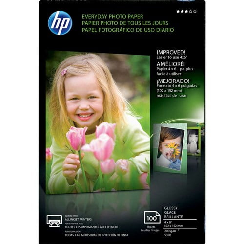 HP 4x6 100ct Everyday Glossy Photo Paper - CR759A