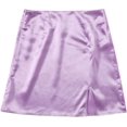 thumbnail image 1 of ORUYROP Women's Asymmetrical Solid Overlap Bodycon Workwear Skirt, 1 of 7