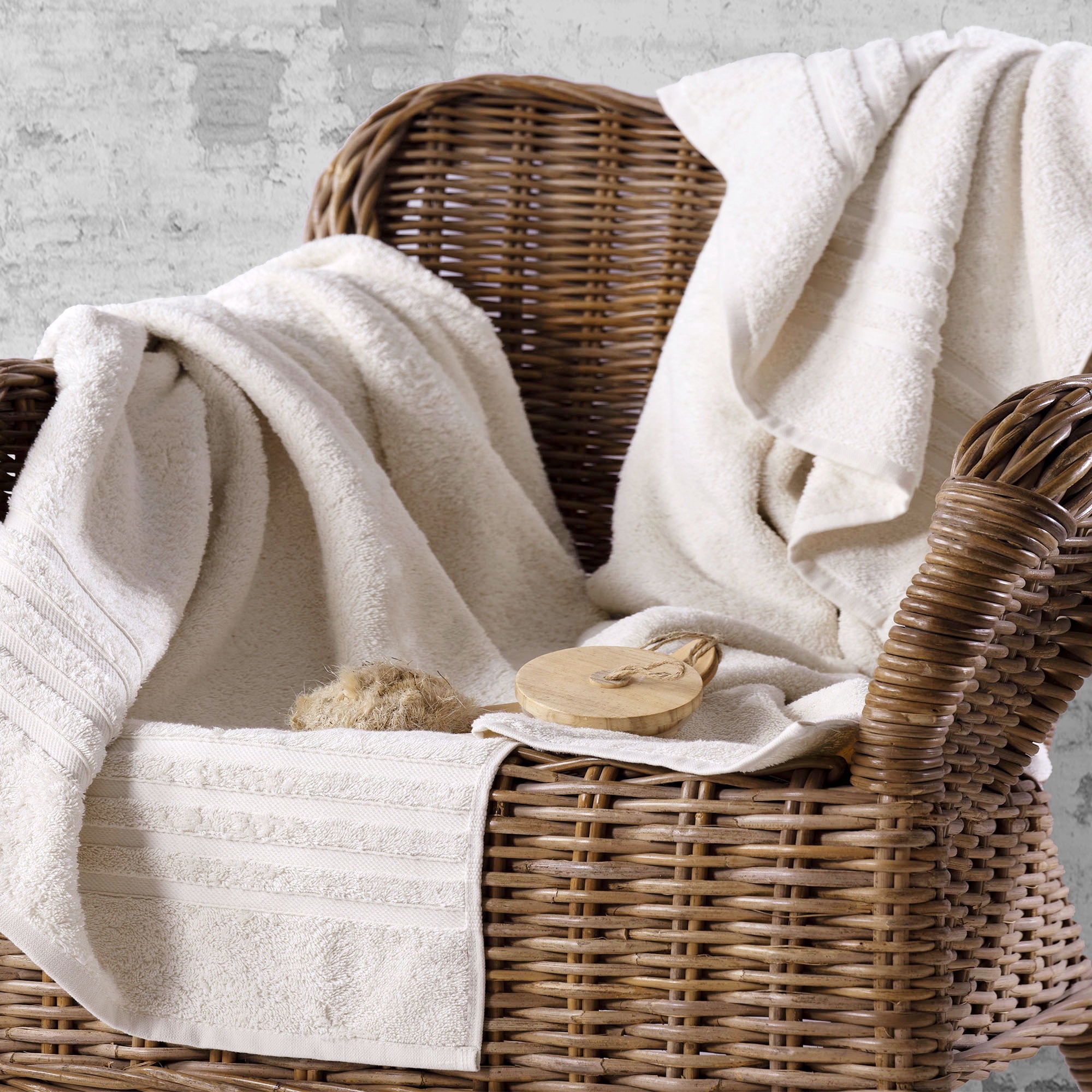 Jumbo Large Bath Sheets Towels 2 Pack Soft and Absorbent, 100% Cotton Towels (Sea Salt, Bath Sheet)