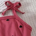 thumbnail image 4 of Nwiuh Baby Girl Ruffled Jumpsuit and Headband Set Red for Size 9-12 Months, 4 of 6