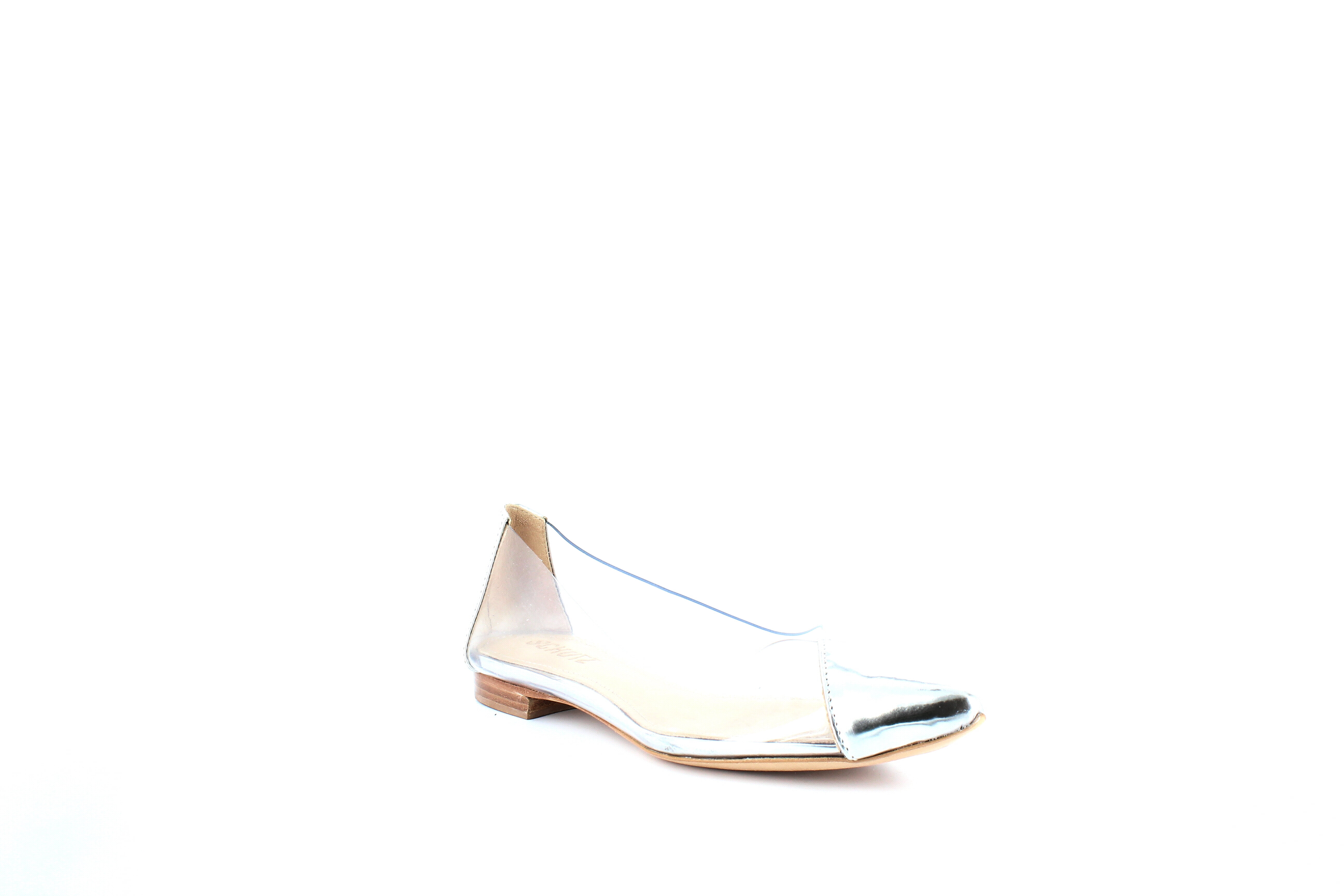schutz clearly pointed toe flat